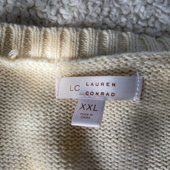 NWT - Women's LC Lauren Conrad Ruffle
Pointelle Cardigan, Size: XXL - Picture 7 of 10